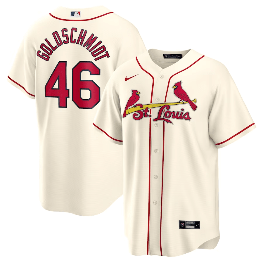 Paul Goldschmidt 46 St. Louis Cardinals Alternate Cream MLB Jersey Men's