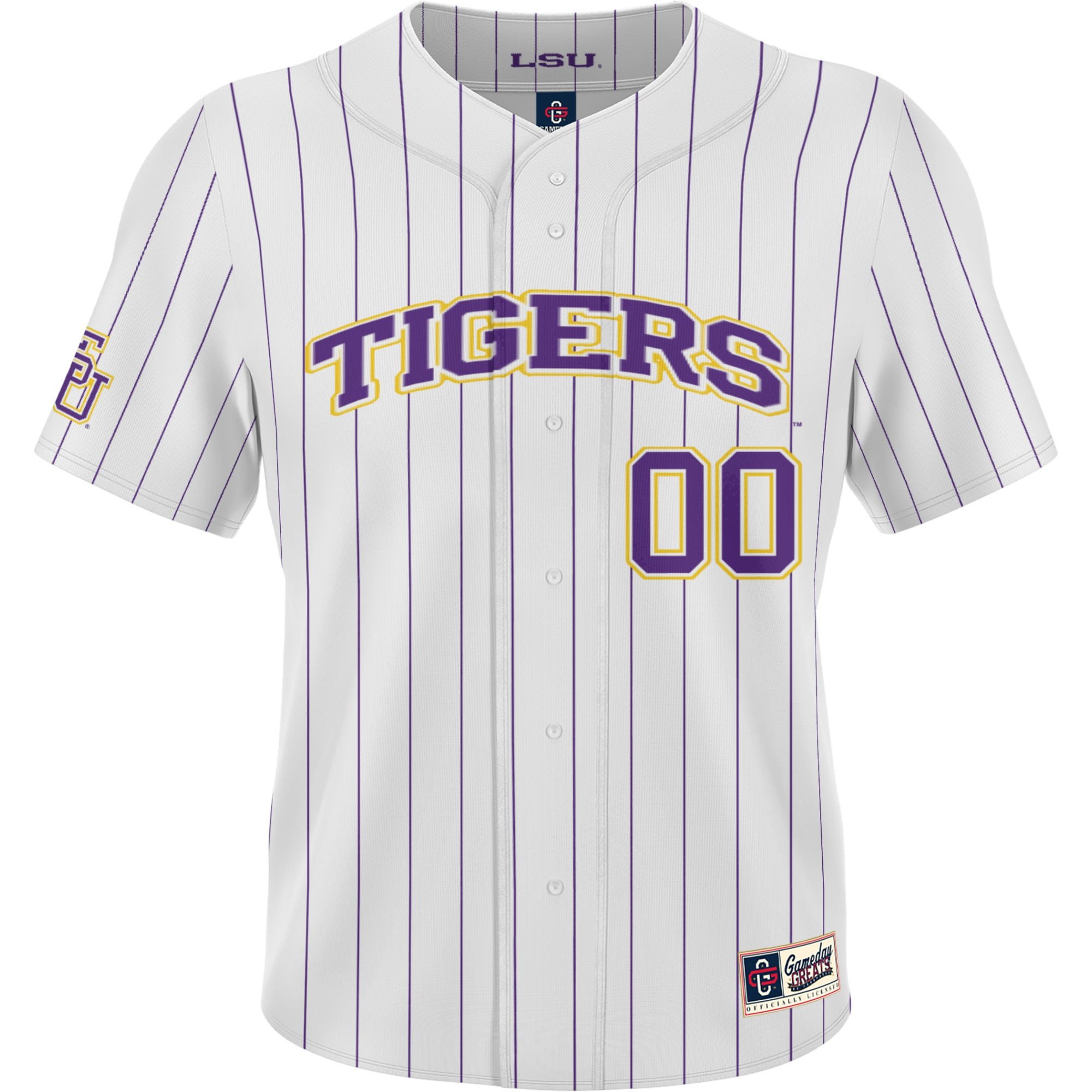 LSU Tigers ProSphere NIL Baseball Custom 00 Me White NCAA Jersey Men's