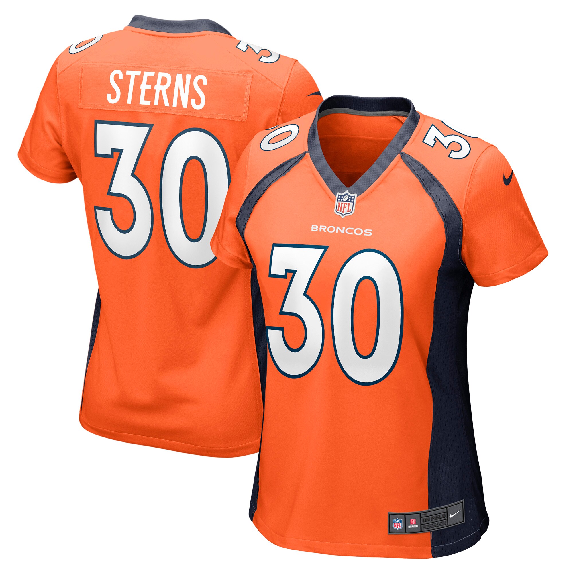 Denver Broncos Caden Sterns Orange Game NFL Jersey Women's