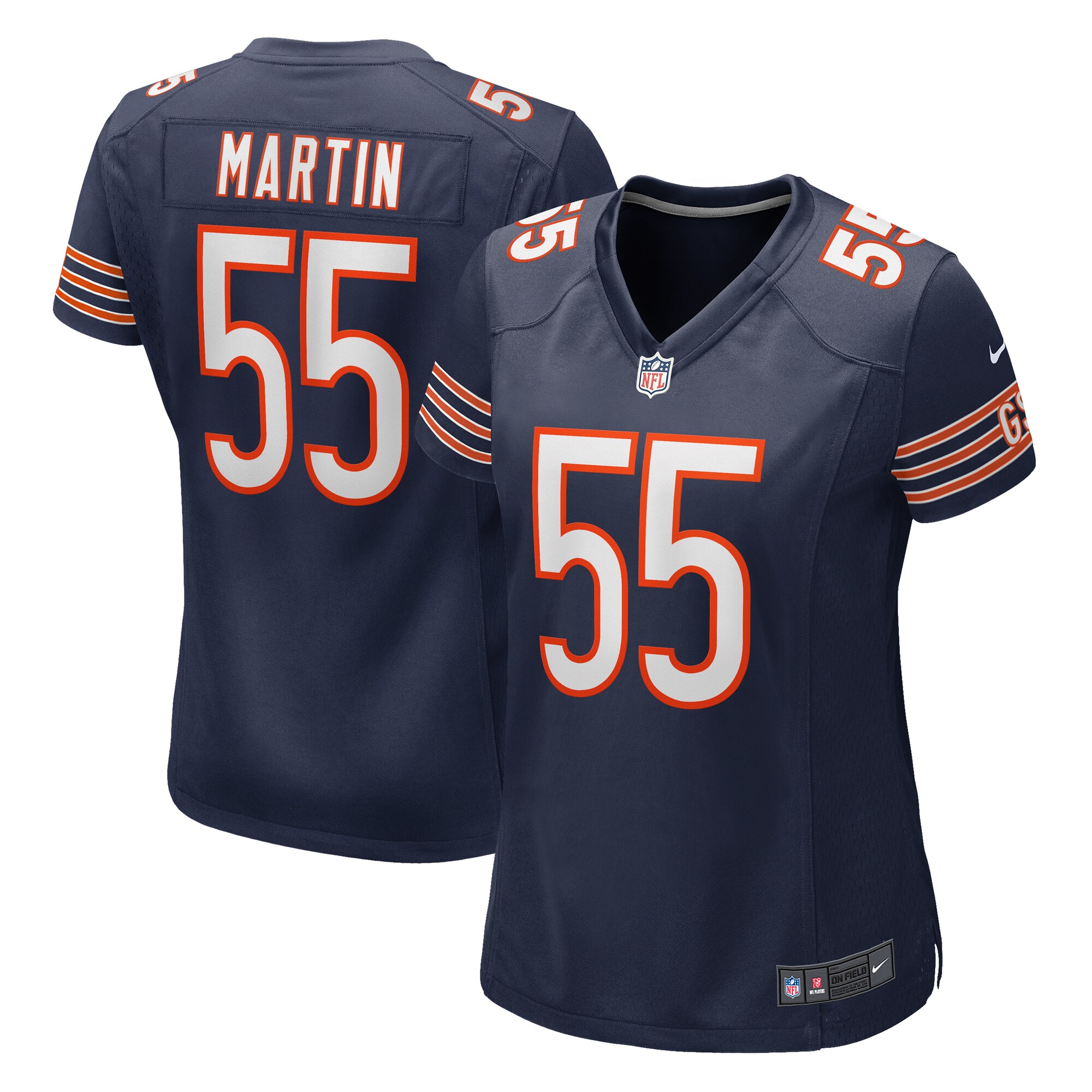 Chicago Bears Jacob Martin Navy Game NFL Jersey Women's