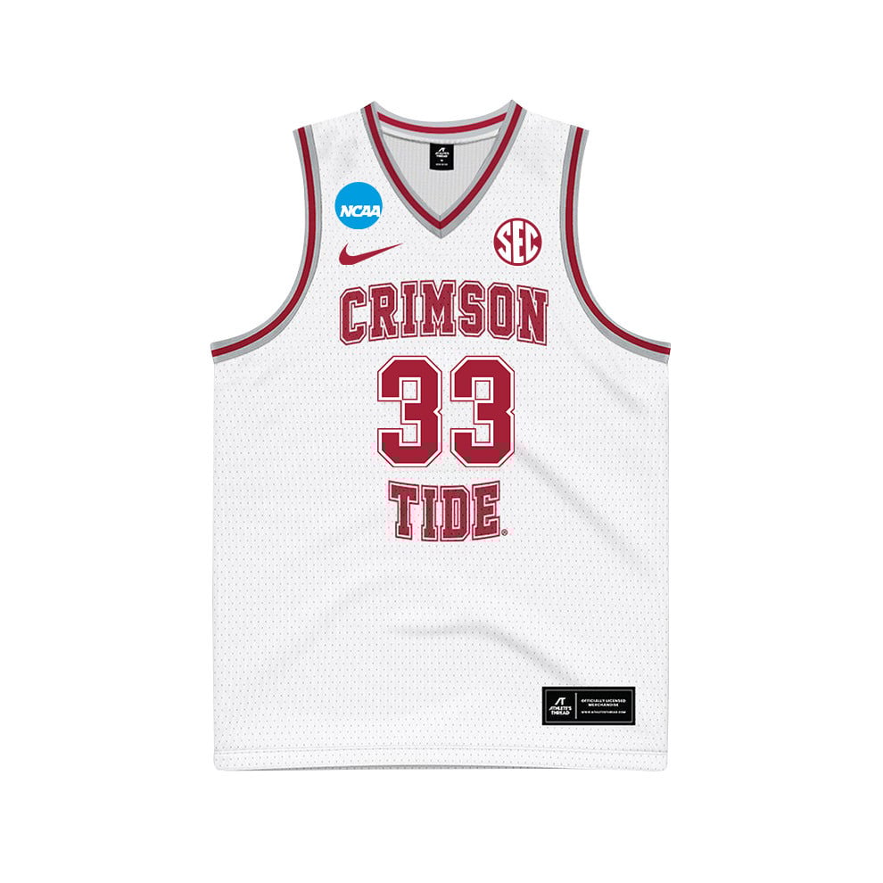 Ward Harrell 33 Alabama Crimson Tide 2024 White Unisex NCAA Jersey Unisex