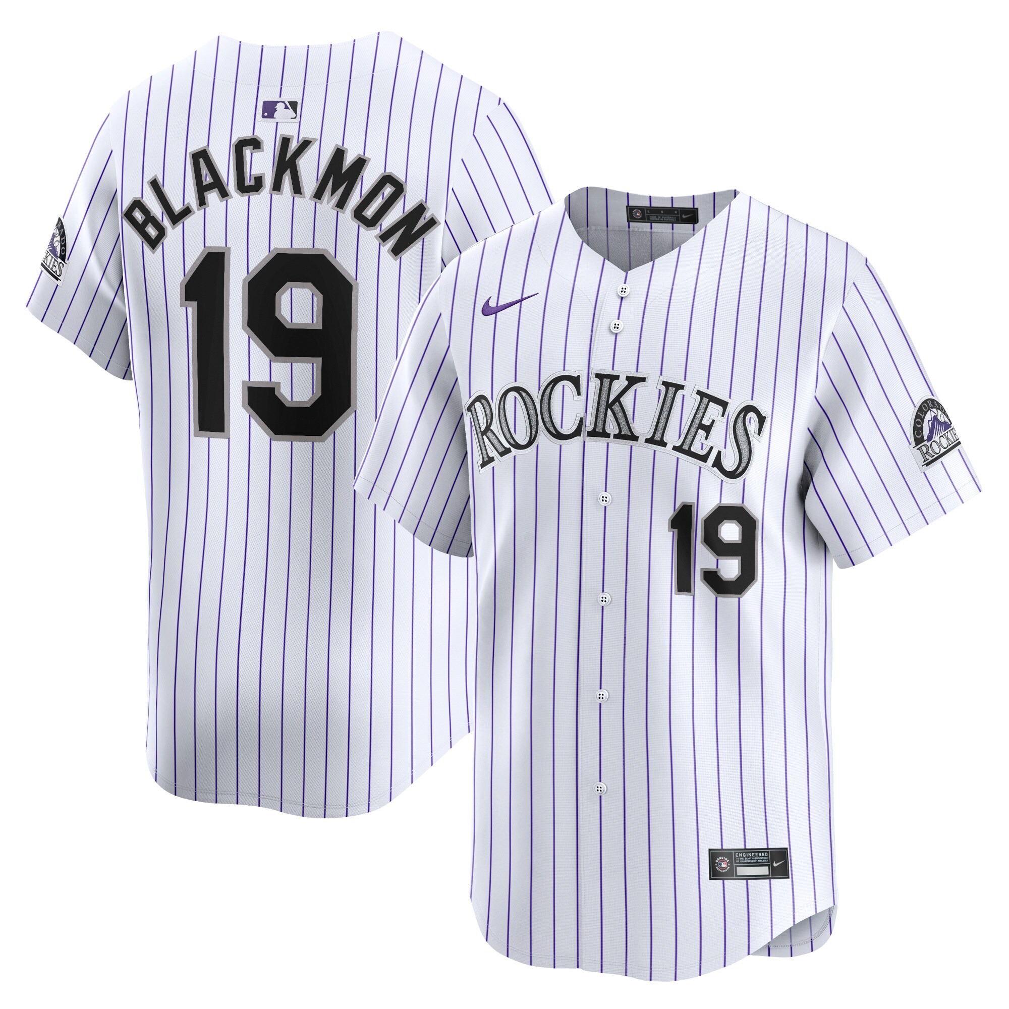 Colorado Rockies Charlie Blackmon White Home Limited Player MLB Jersey Men's
