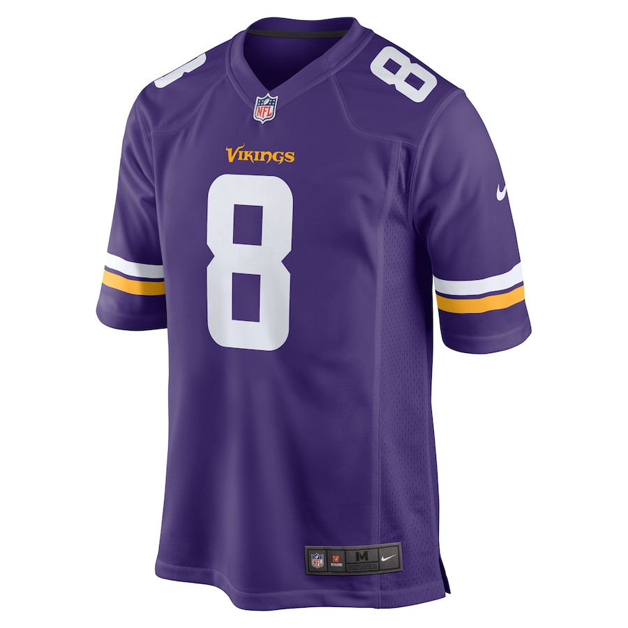 Trishton Jackson 8 Minnesota Vikings Game Purple NFL Jersey Men's