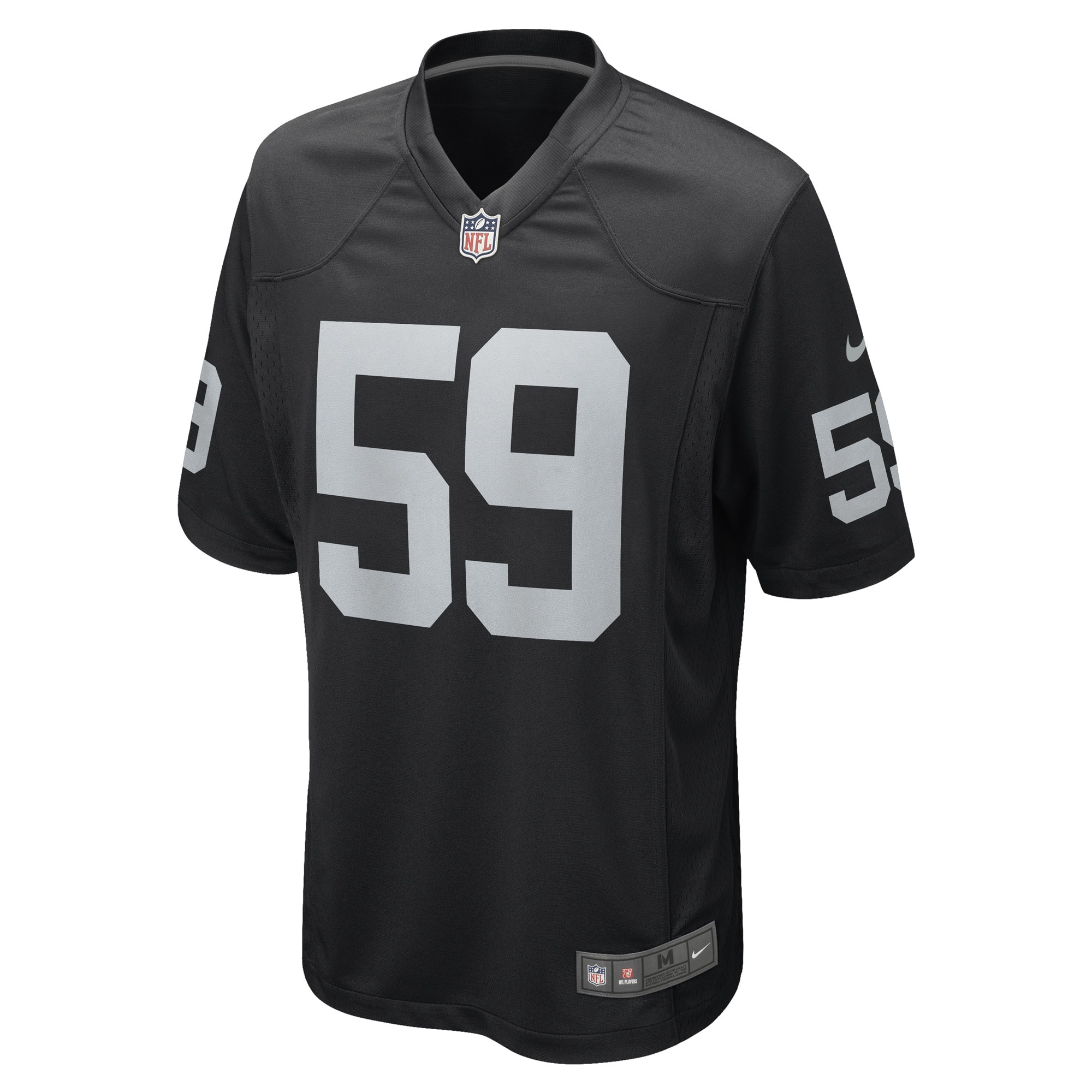 Las Vegas Raiders Luke Masterson Black Game Player NFL Jersey Men's
