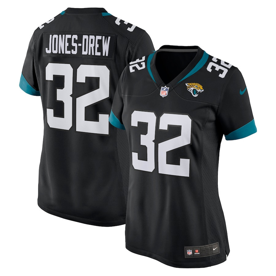 Maurice Jones-Drew 32 Jacksonville Jaguars Game Retired Black NFL Jersey Women's