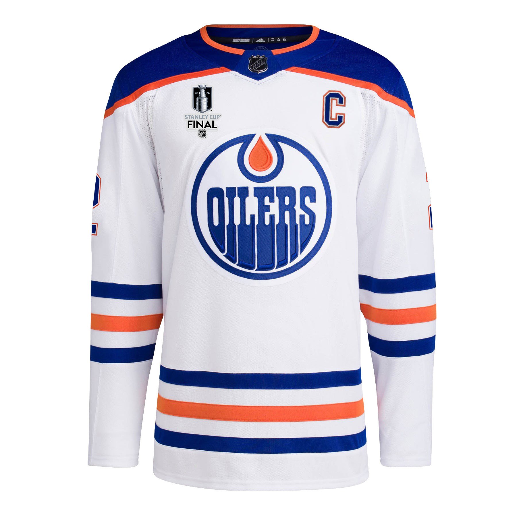 Evan Bouchard 2 Edmonton Oilers 2024 STANLEY CUP Final Away White NHL Jersey Men's
