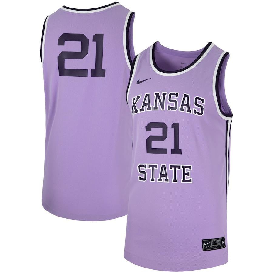 Kansas State Wildcats Throwback Purple #21 NCAA Jersey Men's