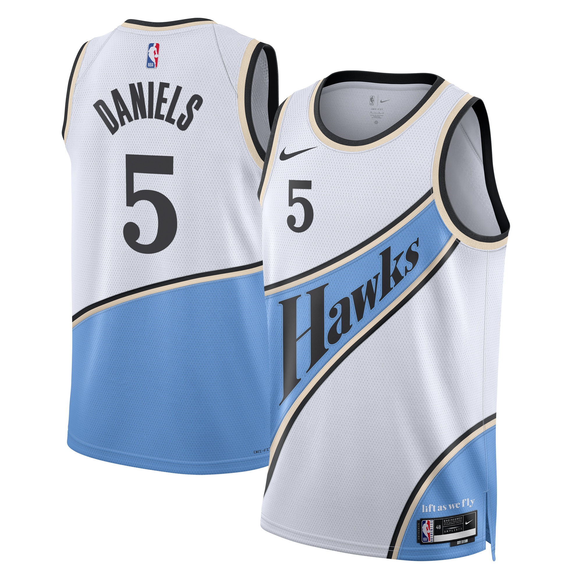 Atlanta Hawks City Edition Swingman 202 White Dyson Daniel Unisex NBA Jersey Unisex