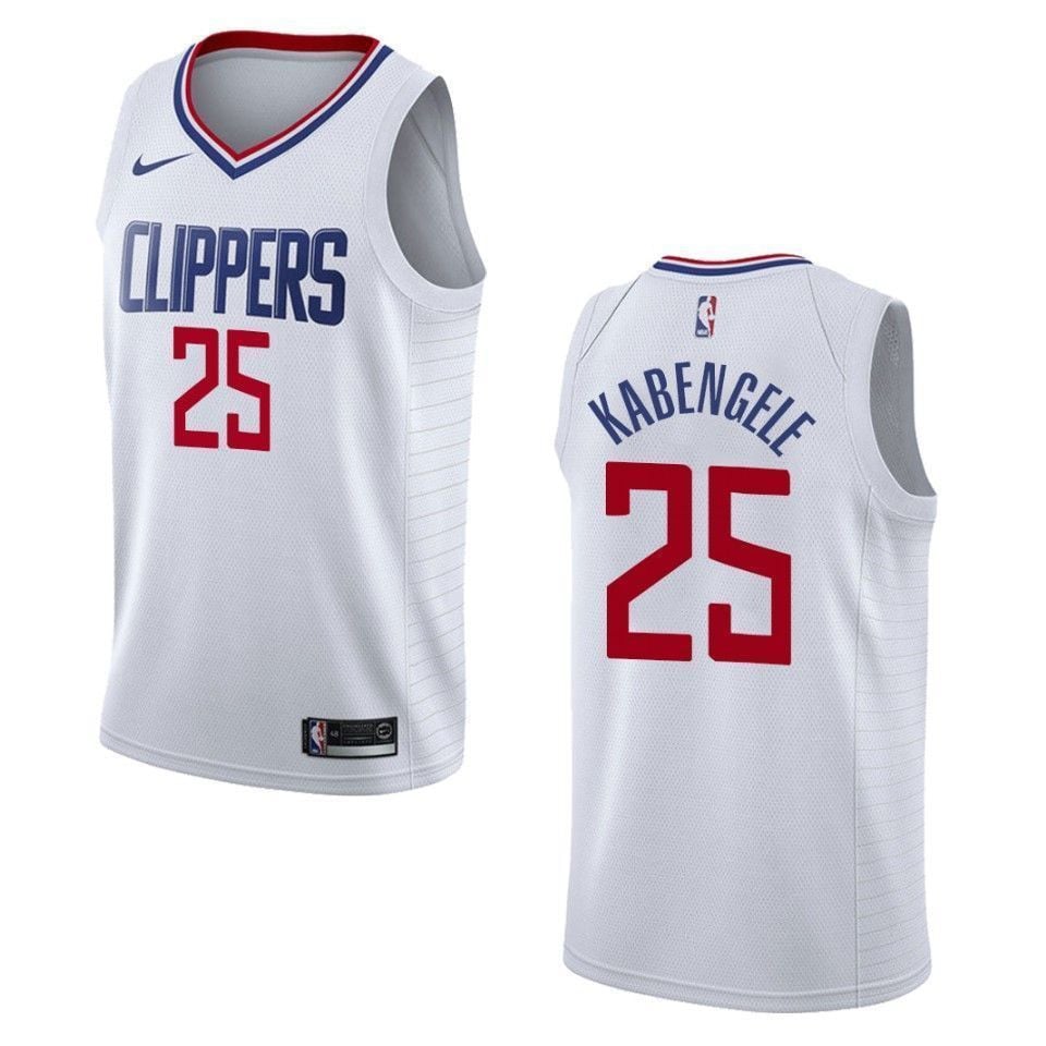Los Angeles Clippers 25 Mfiondu Kabengele Association Swingman White NBA Jersey Men's