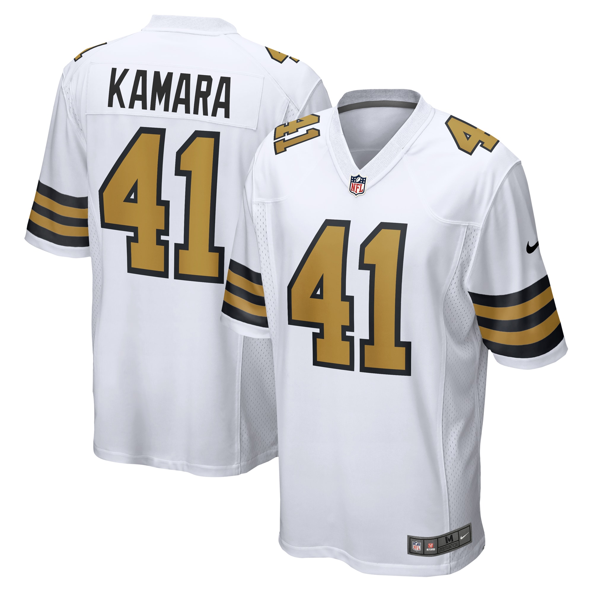 New Orleans Saints Alvin Kamara White Alternate Game NFL Jersey Men's