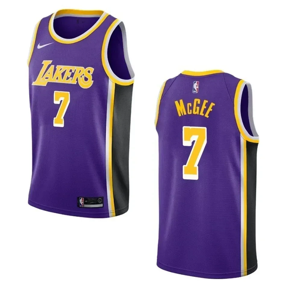 Los Angeles Lakers 7 Javale Mcgee Statement Swingman Purple NBA Jersey Men's