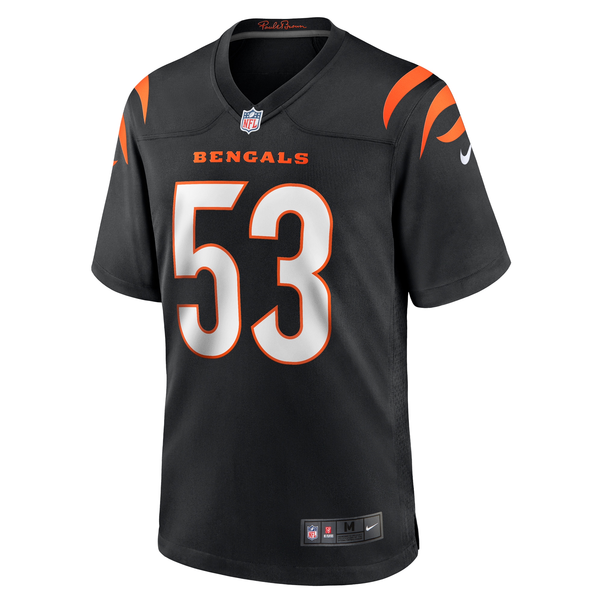 Cincinnati Bengals TJ Pesefea Black Team Game NFL Jersey Men's