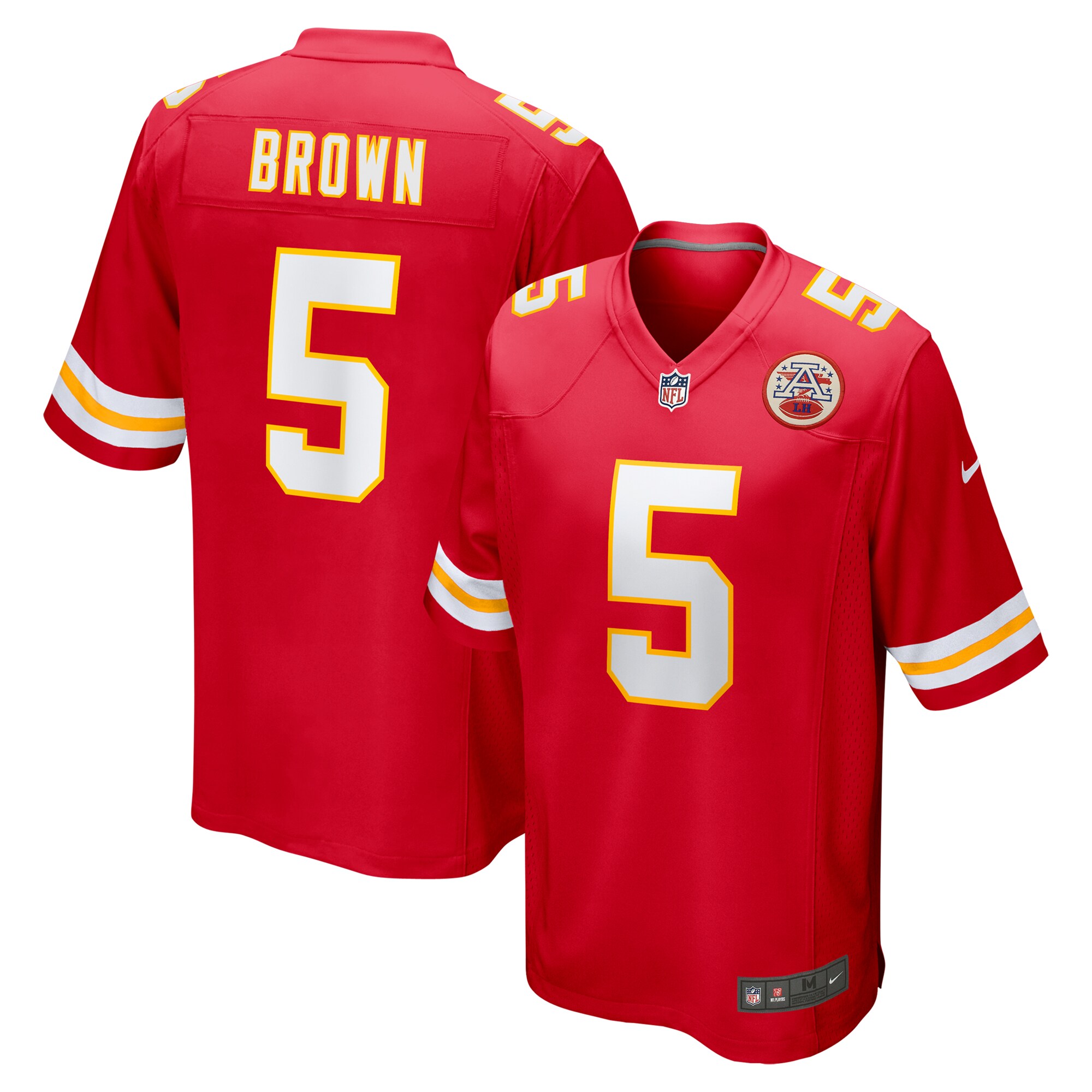 Kansas City Chiefs Marquise Brown Red Game NFL Jersey Men's