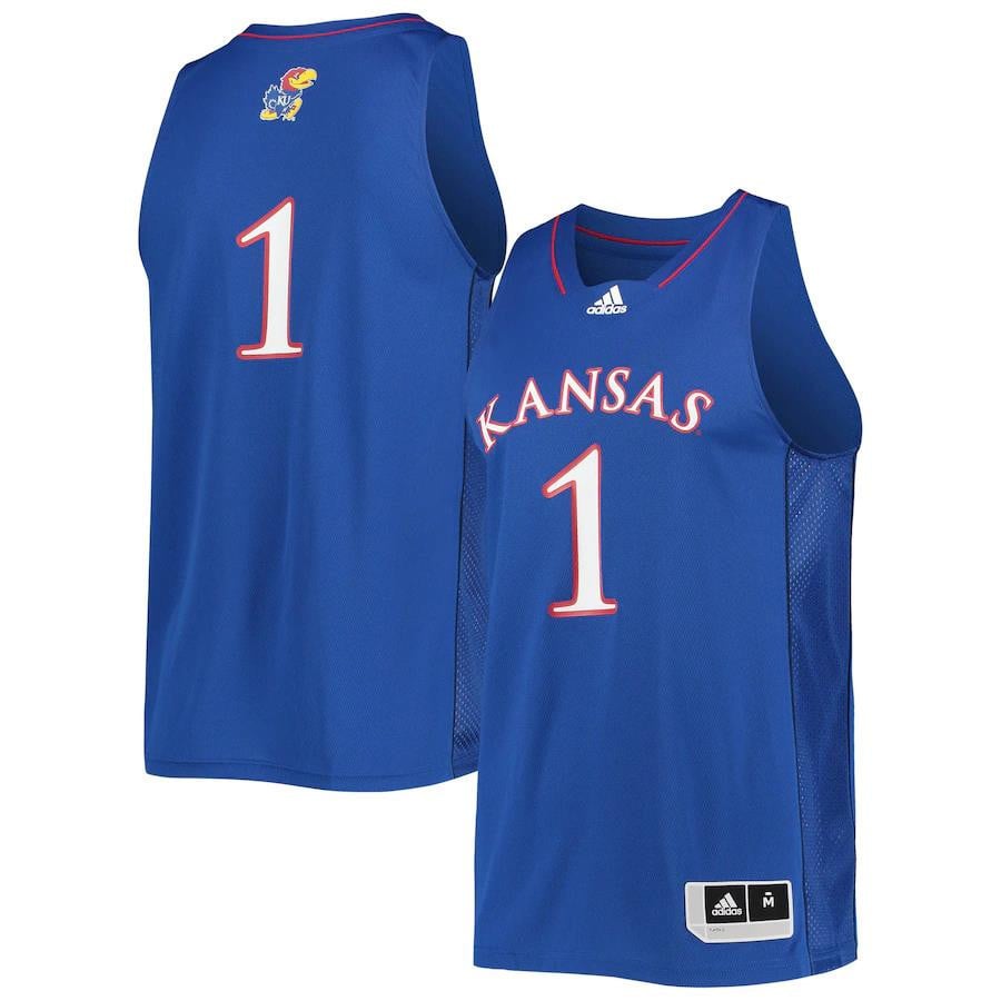 Kansas Jayhawks Team Swingman Royal #1 NCAA Jersey Men's