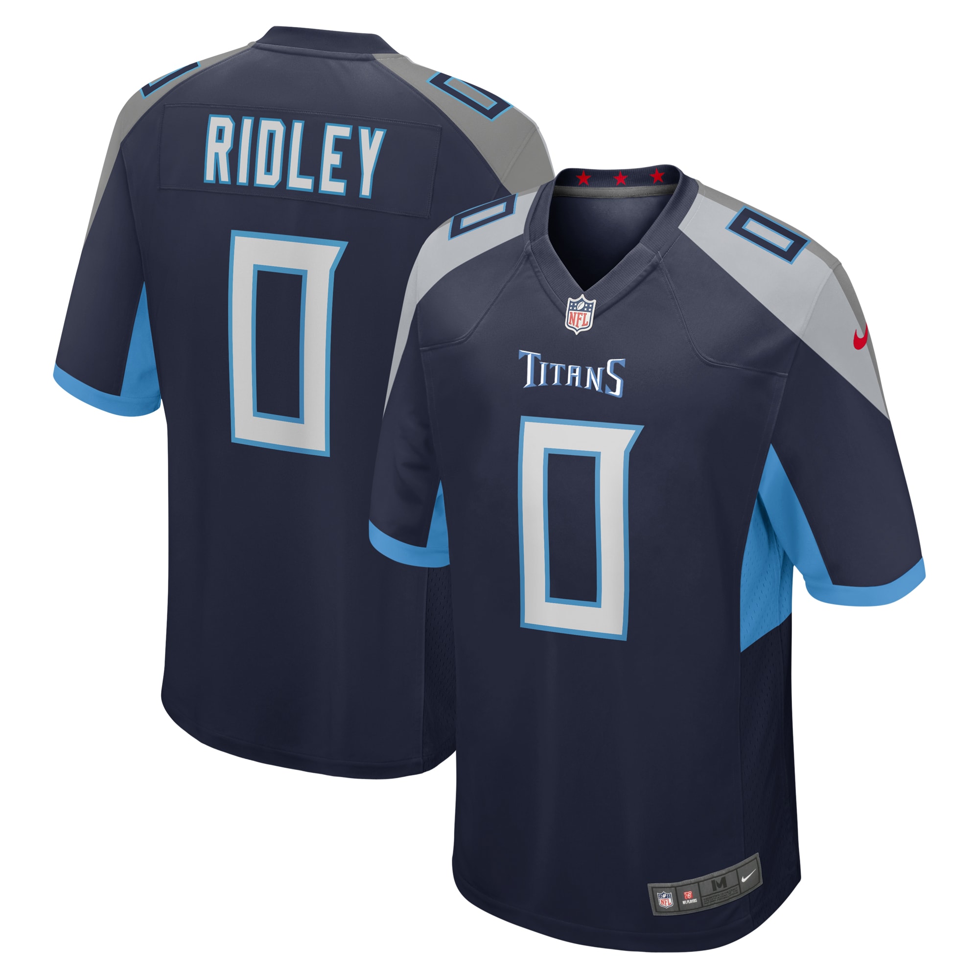 Tennessee Titans Calvin Ridley Navy Game Player NFL Jersey Men's