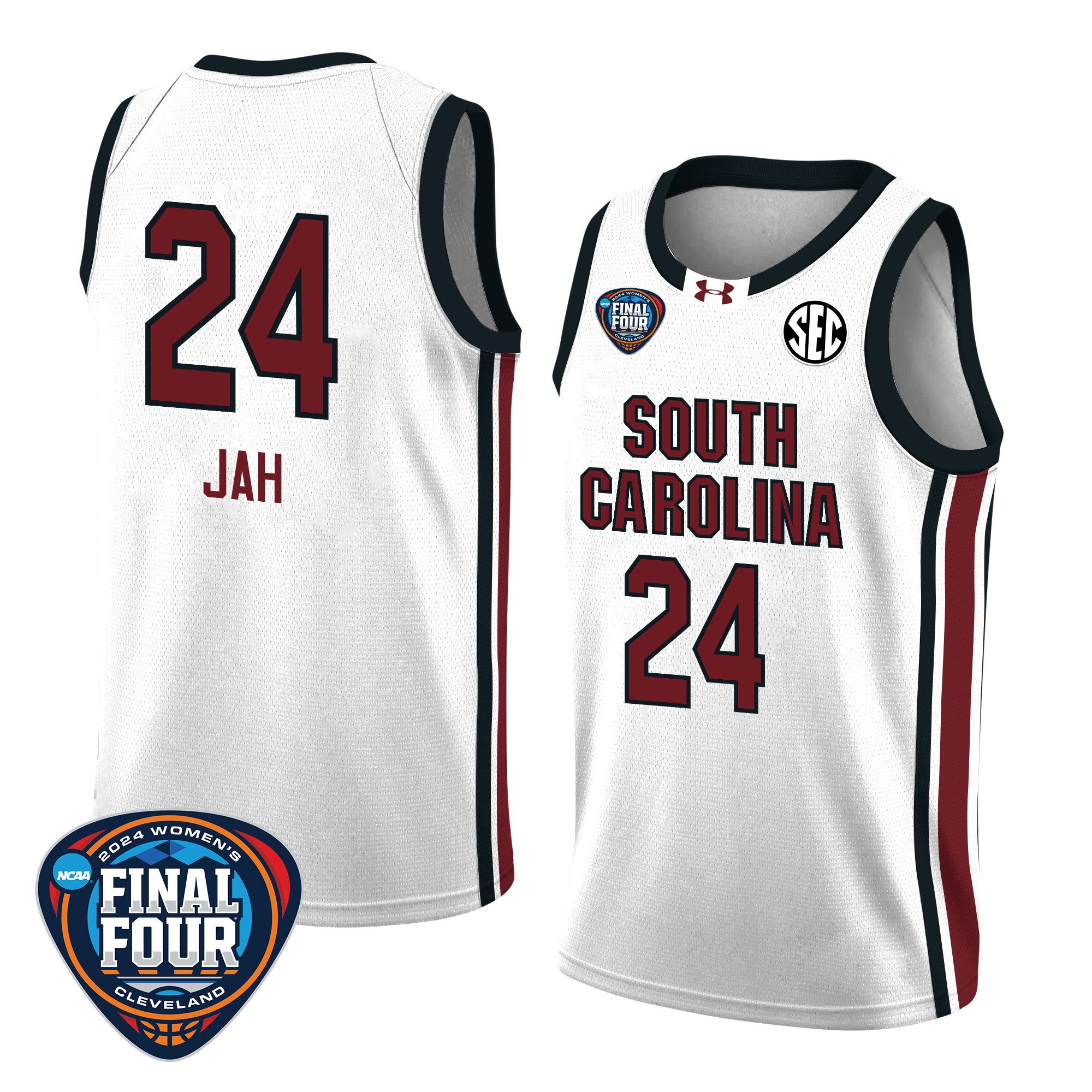 Sahnya Jah 24 South Carolina 2024 Final Four Patch Unisex NCAA Jersey Unisex