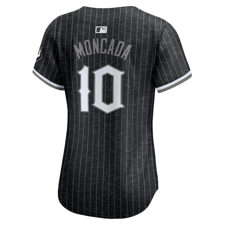 Yo?n Moncada 10 Chicago White Sox City Connect Limited Black MLB Jersey Women's