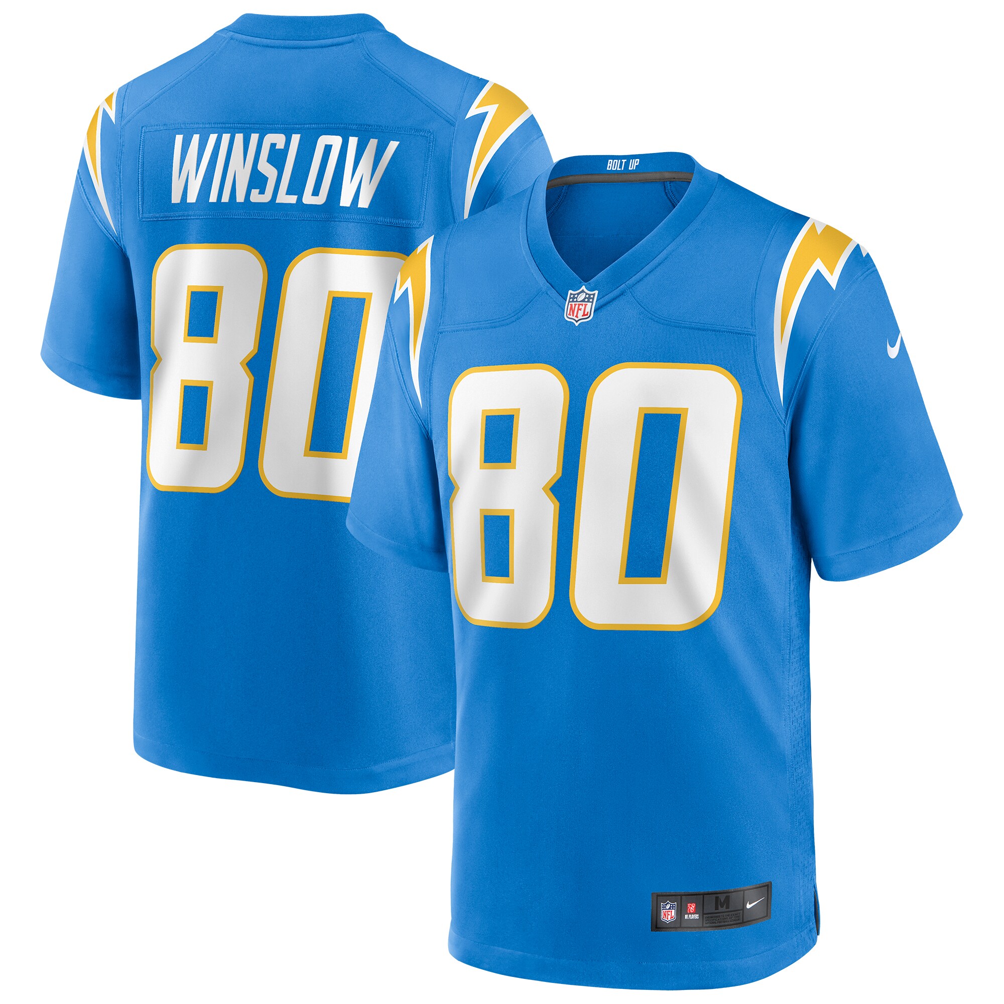 Los Angeles Chargers Kellen Winslow Powder Blue Game Retired Player NFL Jersey Men's