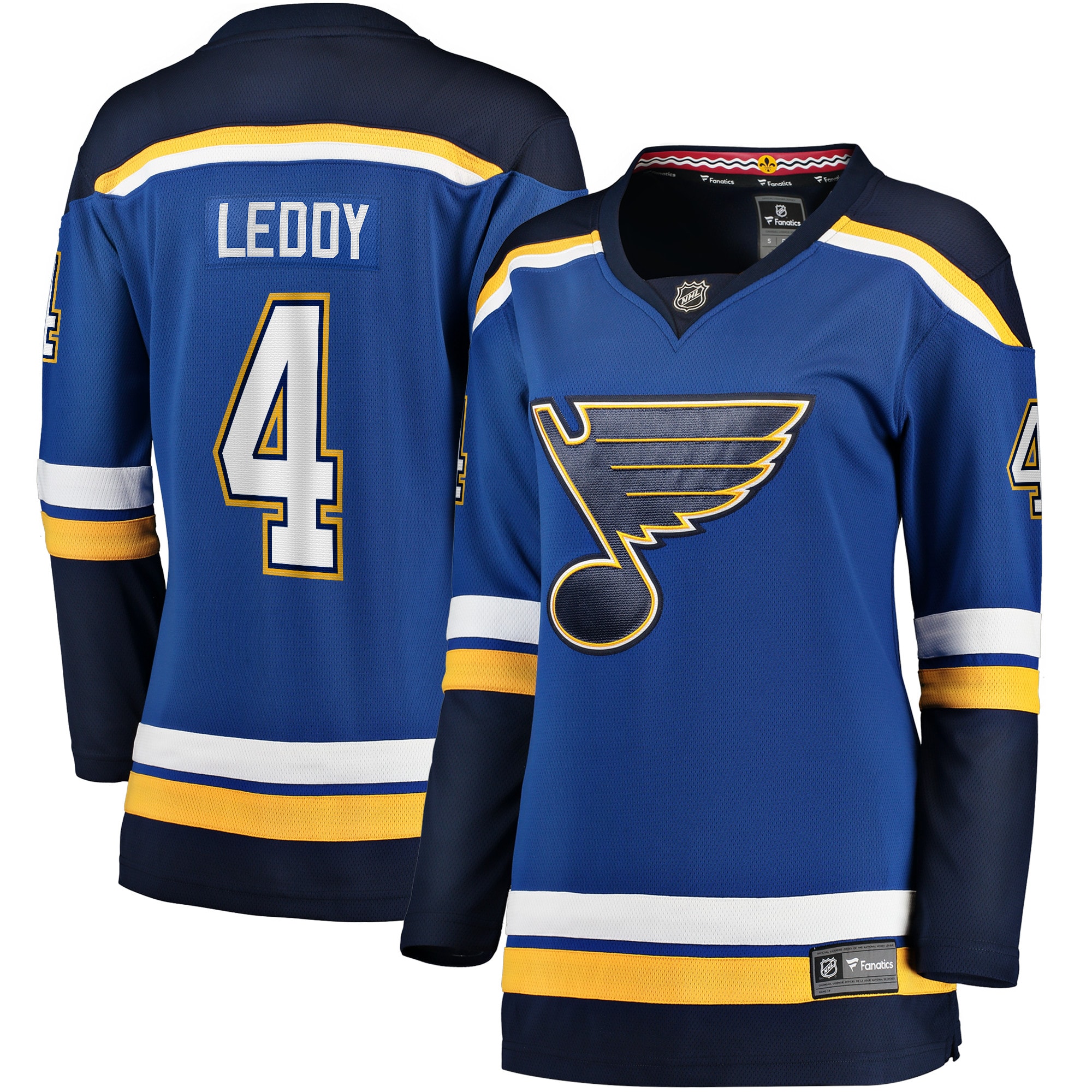 St. Louis Blues Nick Leddy Blue Home Breakaway Player NHL Jersey Women's