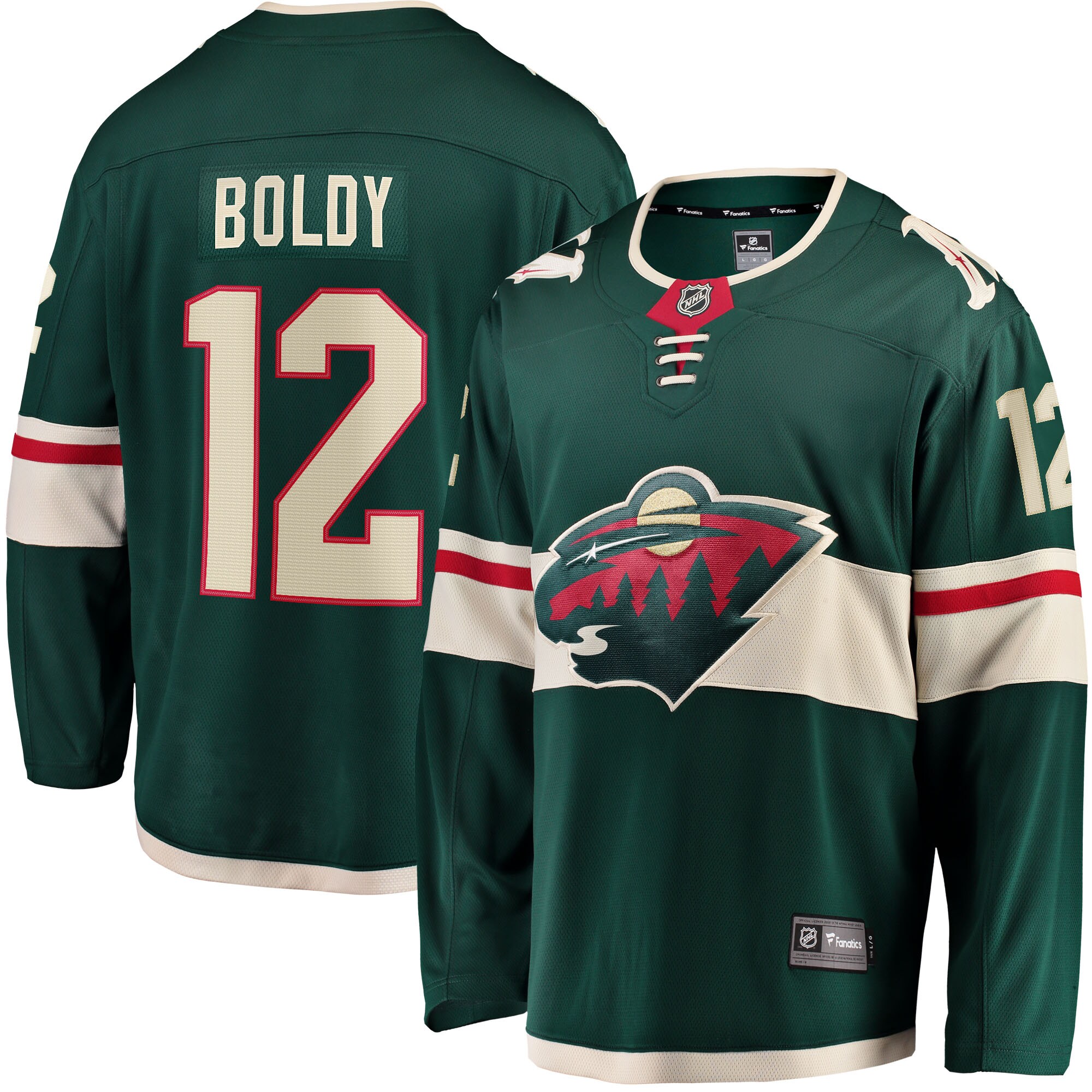 Minnesota Wild Matthew Boldy Green Home Breakaway Player NHL Jersey Men's