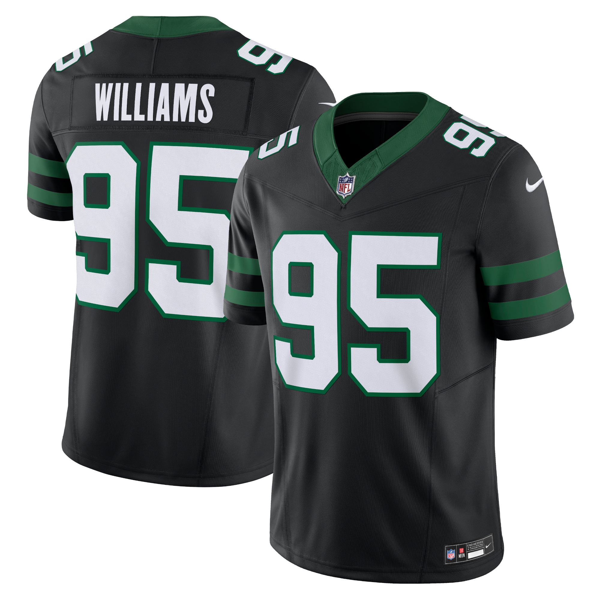 New York Jets Quinnen Williams Legacy Black Alternate Vapor F.U.S.E. Limited NFL Jersey Men's