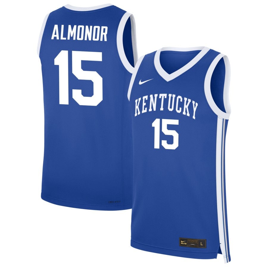Ansley Almonor 15 Kentucky Wildcats NIL Royal NCAA Jersey Men's