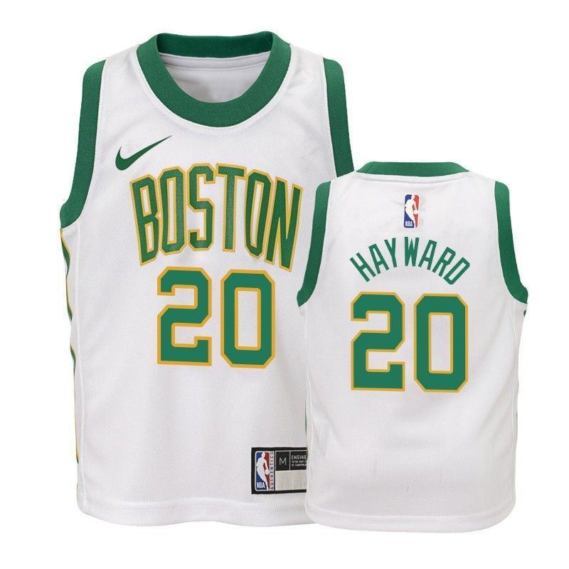 Celtics Gordon Hayward 20 Cit White NBA Jersey Youth