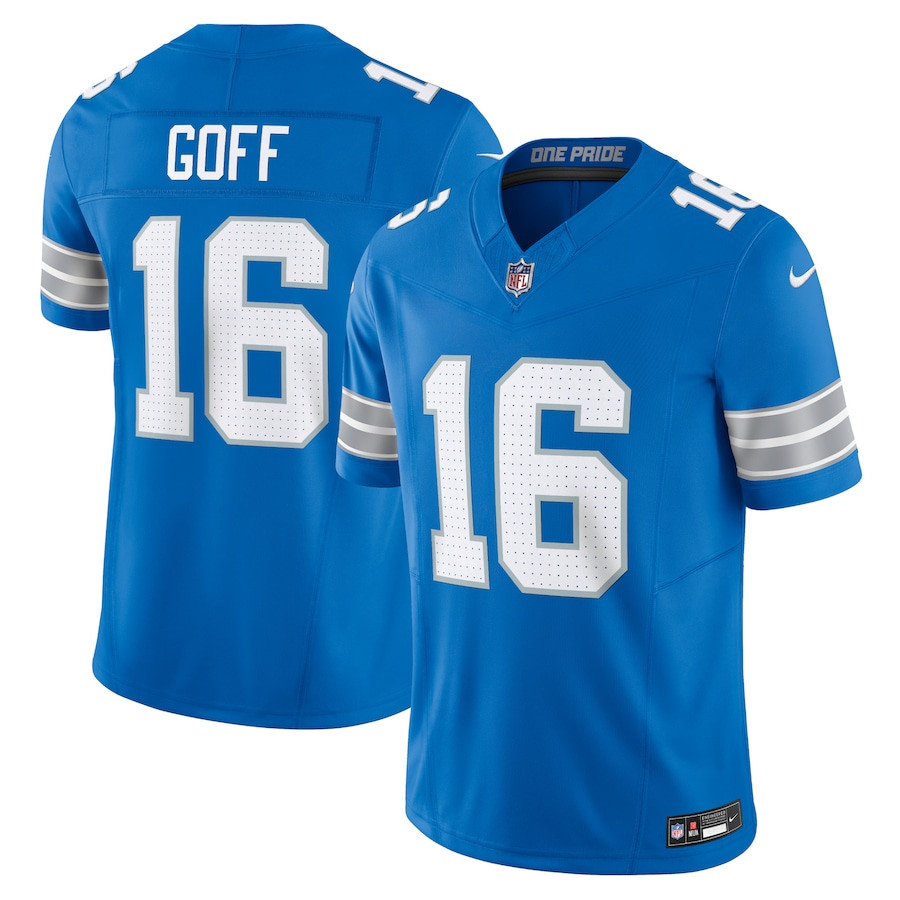 Jared Goff 16 Detroit Lions Vapor F.U.S.E. Limited Blue, Men NFL Jersey Men's