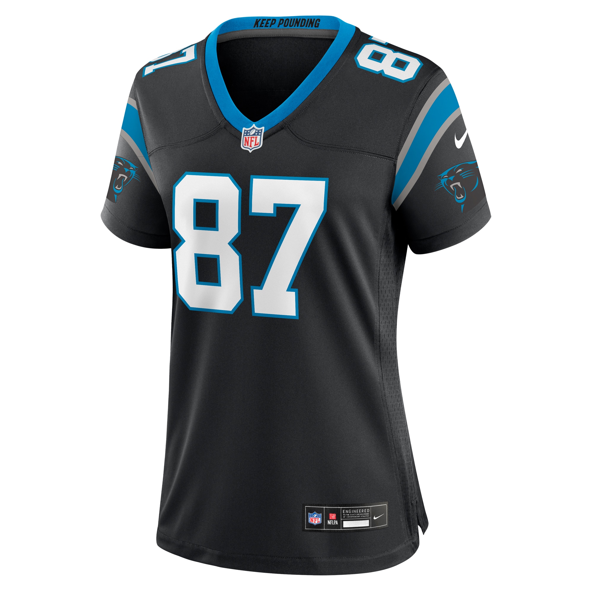 Carolina Panthers Matt Landers Black Game NFL Jersey Women's