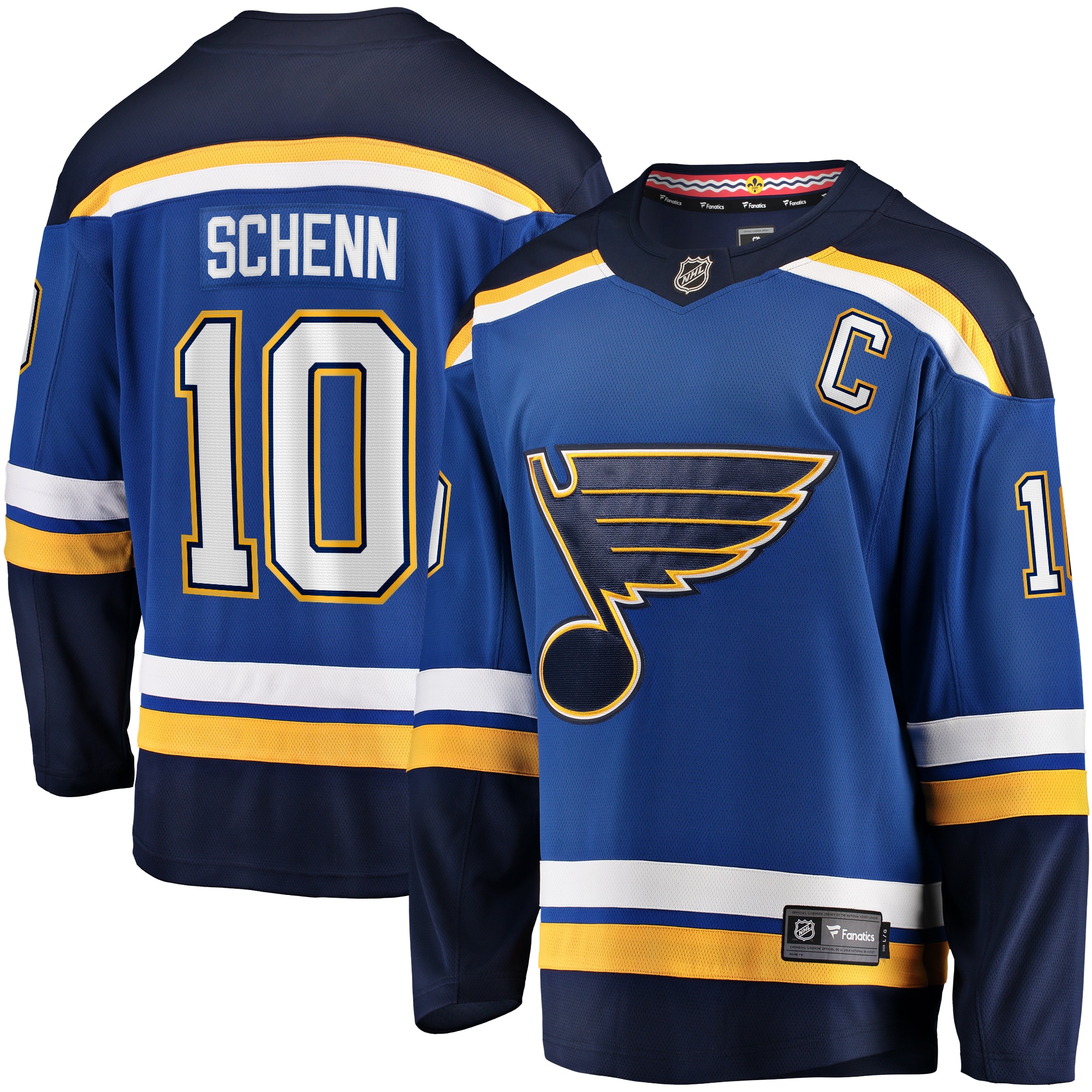 St. Louis Blues Brayden Schenn Blue Home Breakaway NHL Jersey Men's