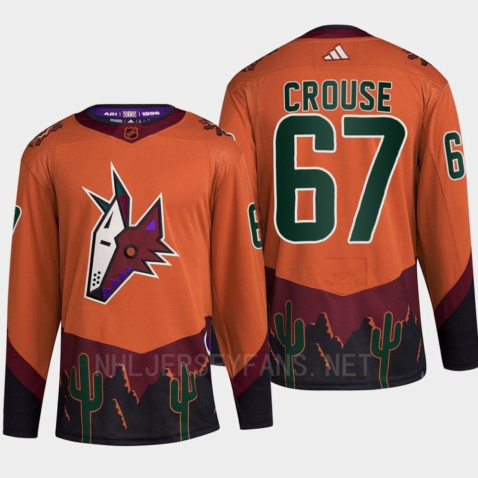 Arizona Coyotes 2022 Reverse Retro 2.0 Lawson Crouse 67 Orange Primegreen NHL Jersey Men's