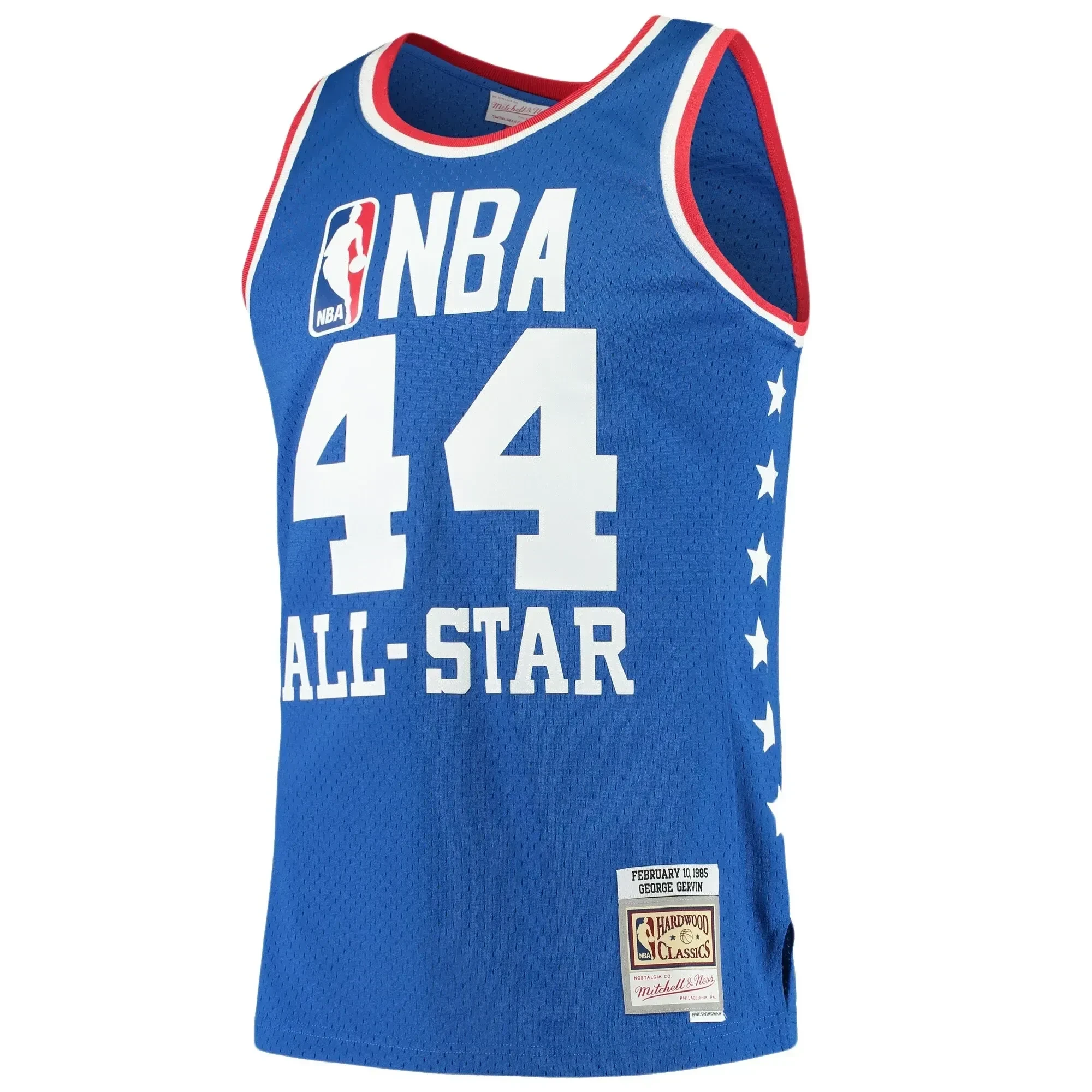 George Gervin Western Conference Mitchell Ness 1985 All Star Game Swingman Royal NBA Jersey Men's