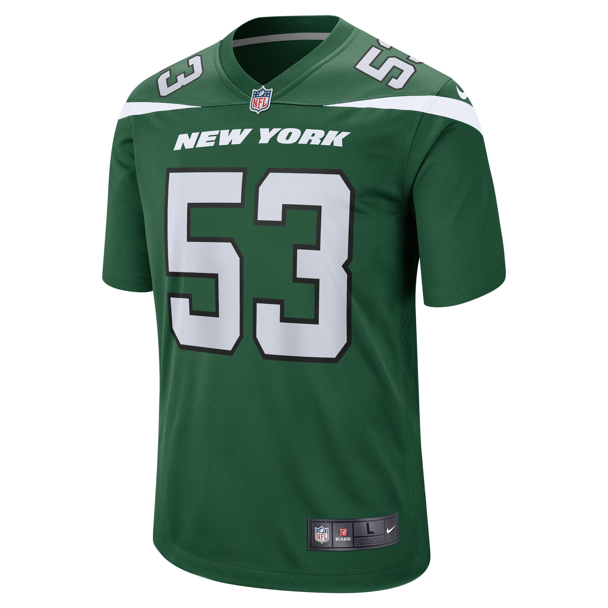New York Jets Zaire Barnes Gotham Green Game NFL Jersey Men's