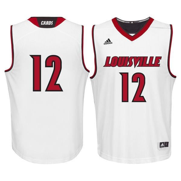 Louisville Cardinals 1 White NCAA Jersey Men's