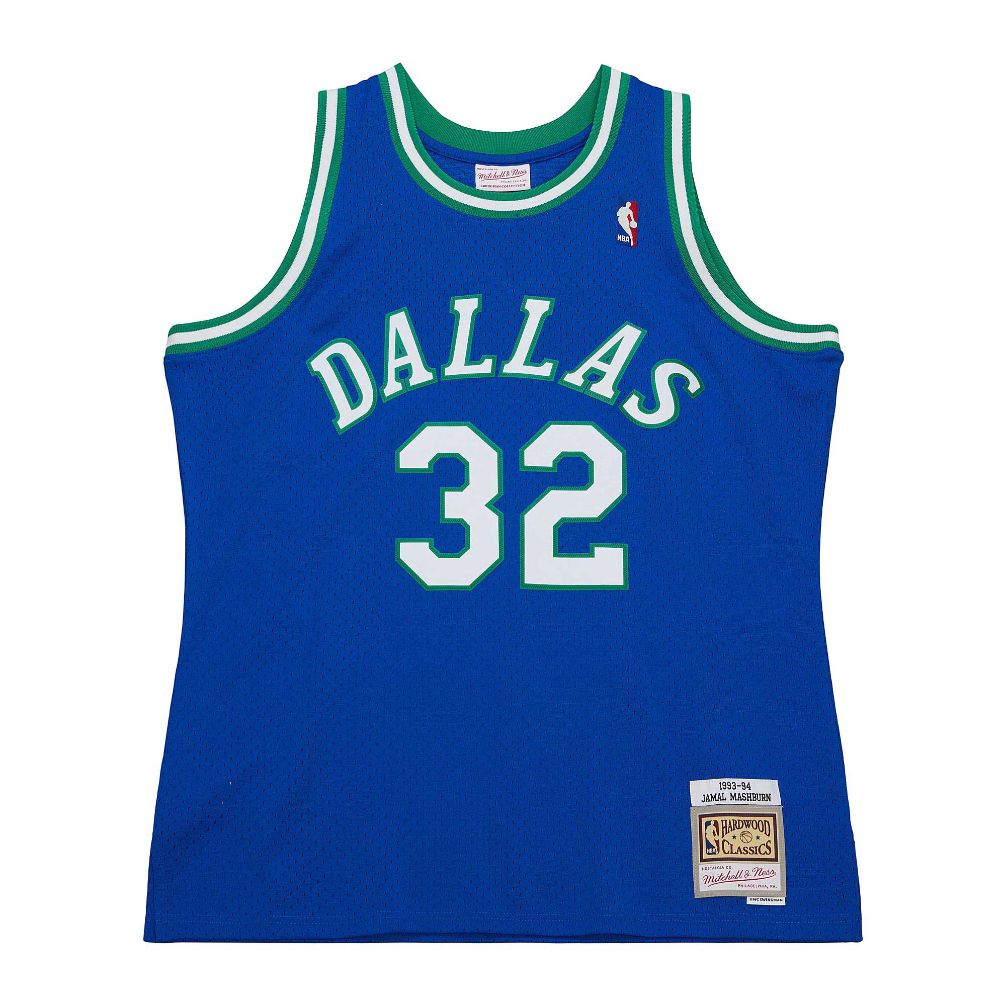 Mitchell Ness Jamal Mashburn Blue Dallas Mavericks 1993/94 Hardwood Classics Swingman NBA Jersey Men's