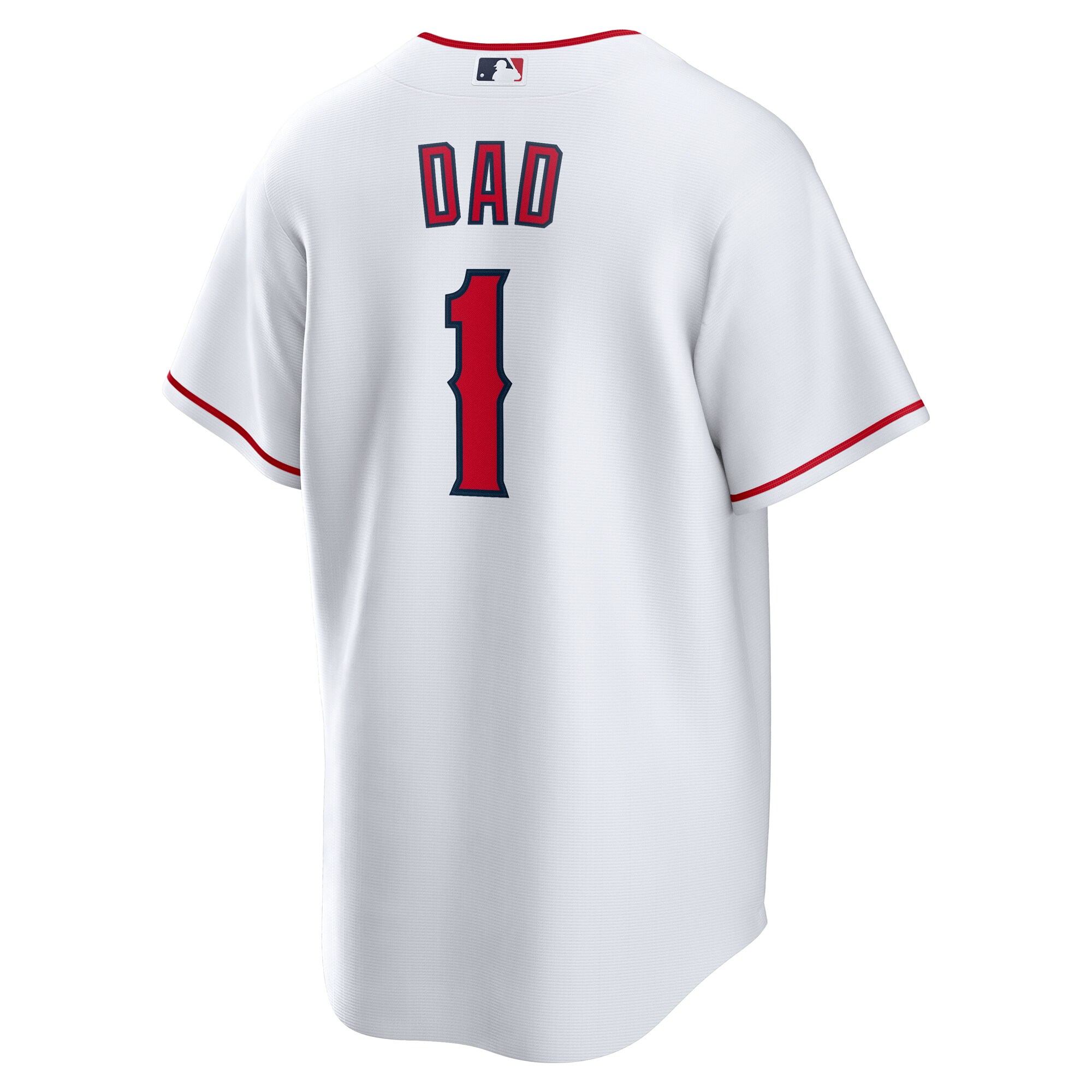 Los Angeles Angels White #1 Dad Home MLB Jersey Men's