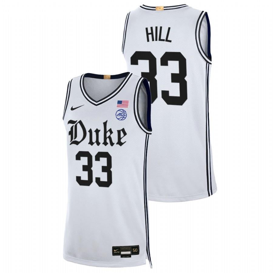 Grant Hill 3 White Duke Blue Devils 2023 Limited The Brotherhood NCAA Jersey Men's