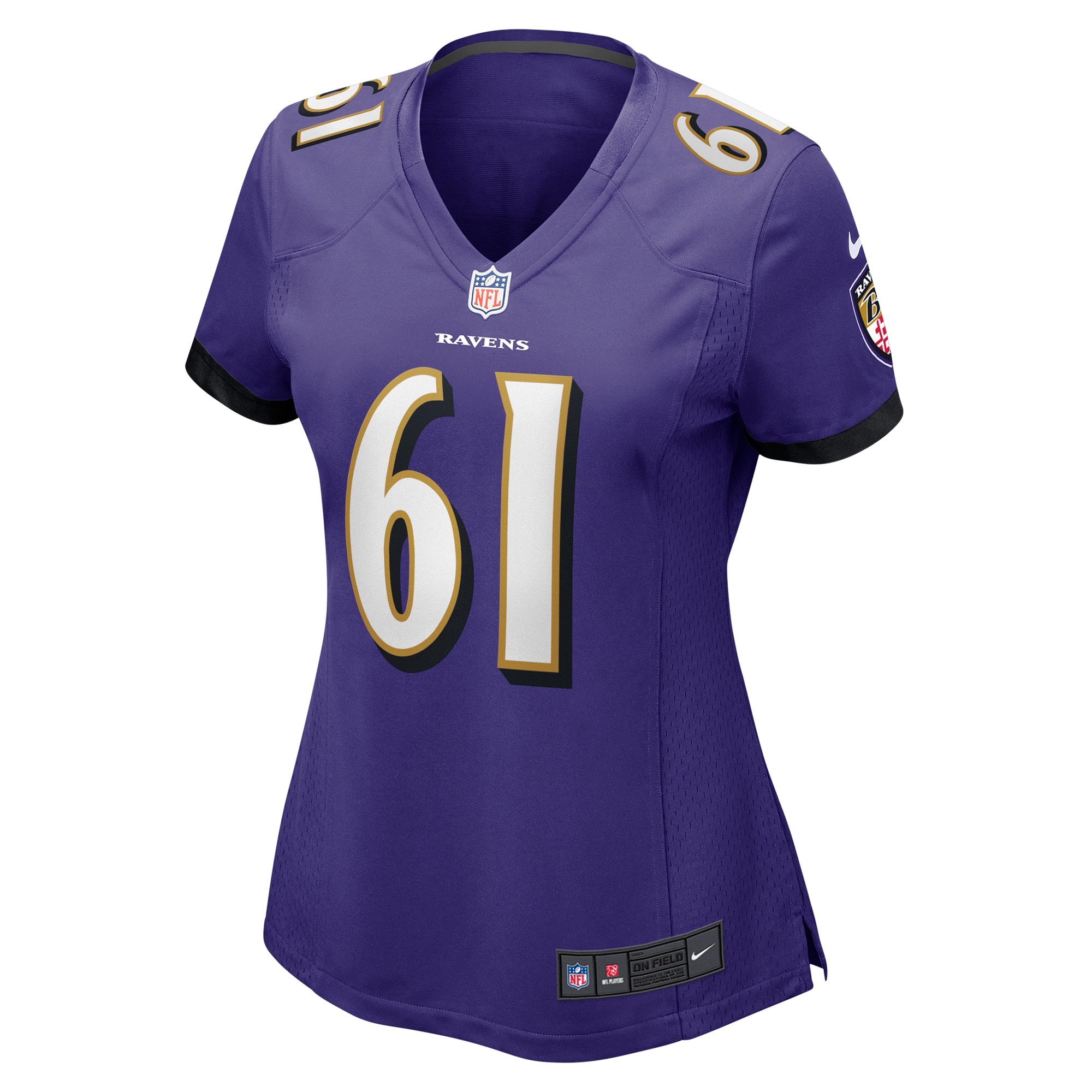 Baltimore Ravens Nick Samac Purple Game NFL Jersey Women's