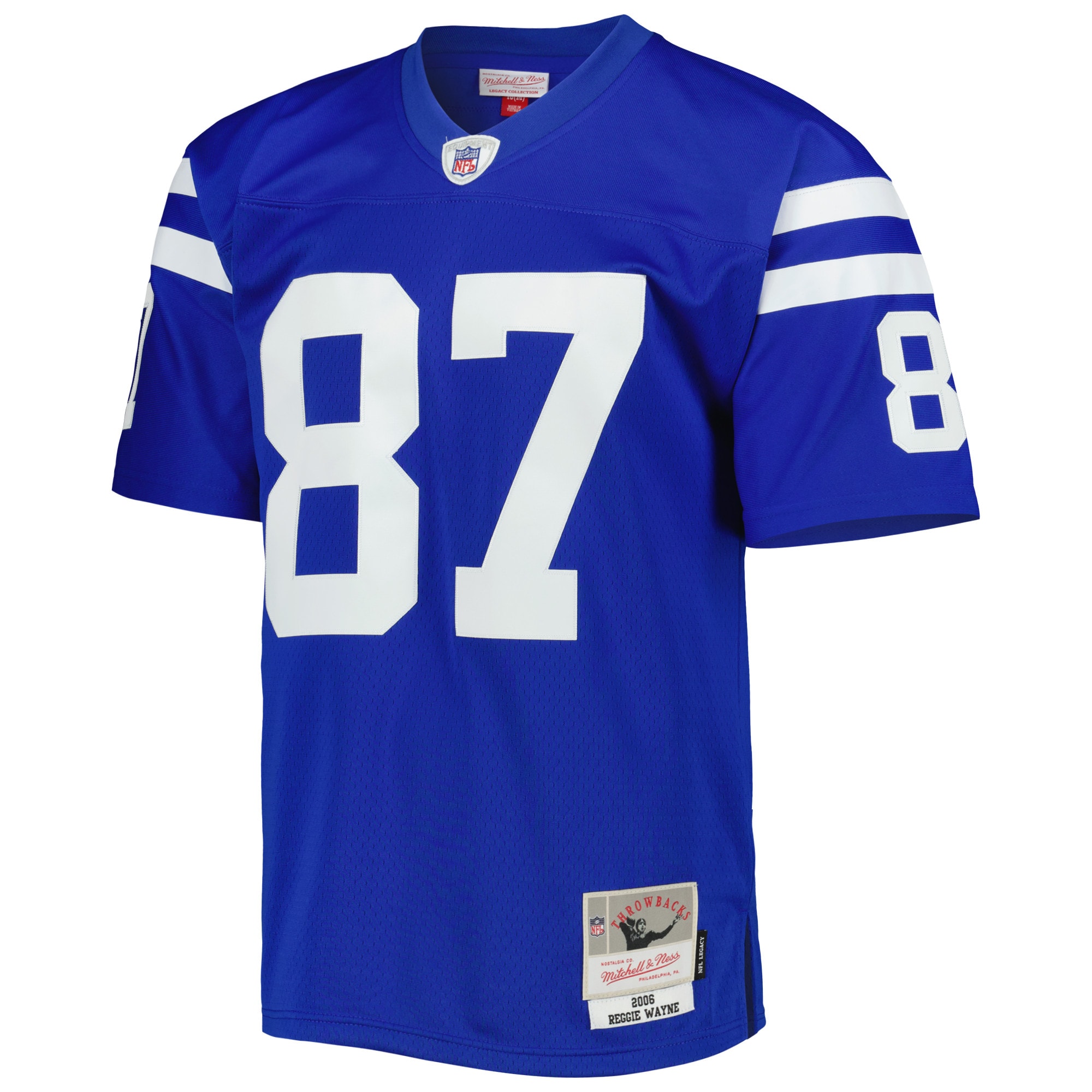 Indianapolis Colts Reggie Wayne Mitchell Ness Royal Legacy NFL Jersey Men's