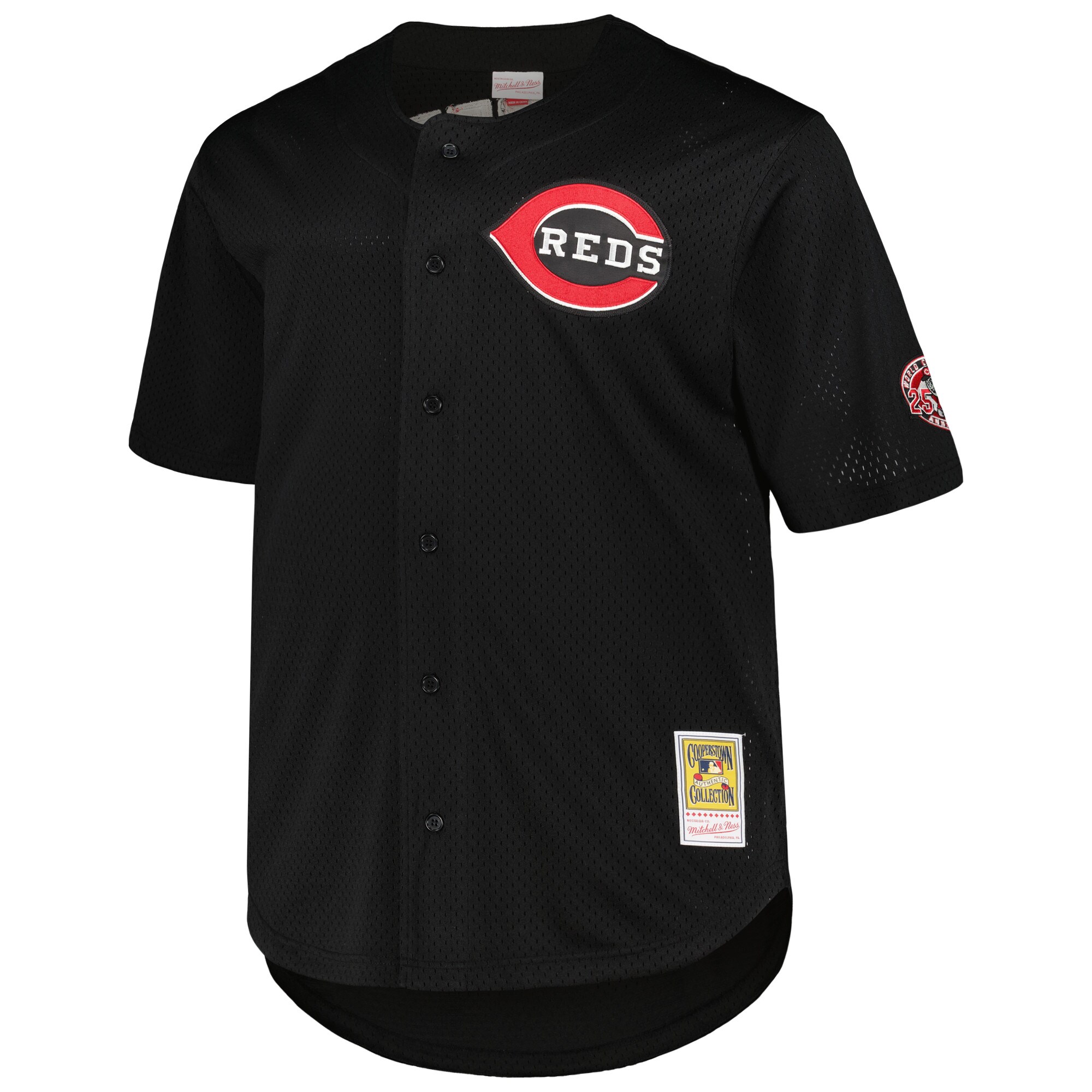 Cincinnati Reds Ken Griffey Jr. Mitchell Ness Black Big Tall Cooperstown Collection Batting Practice MLB Jersey Men's