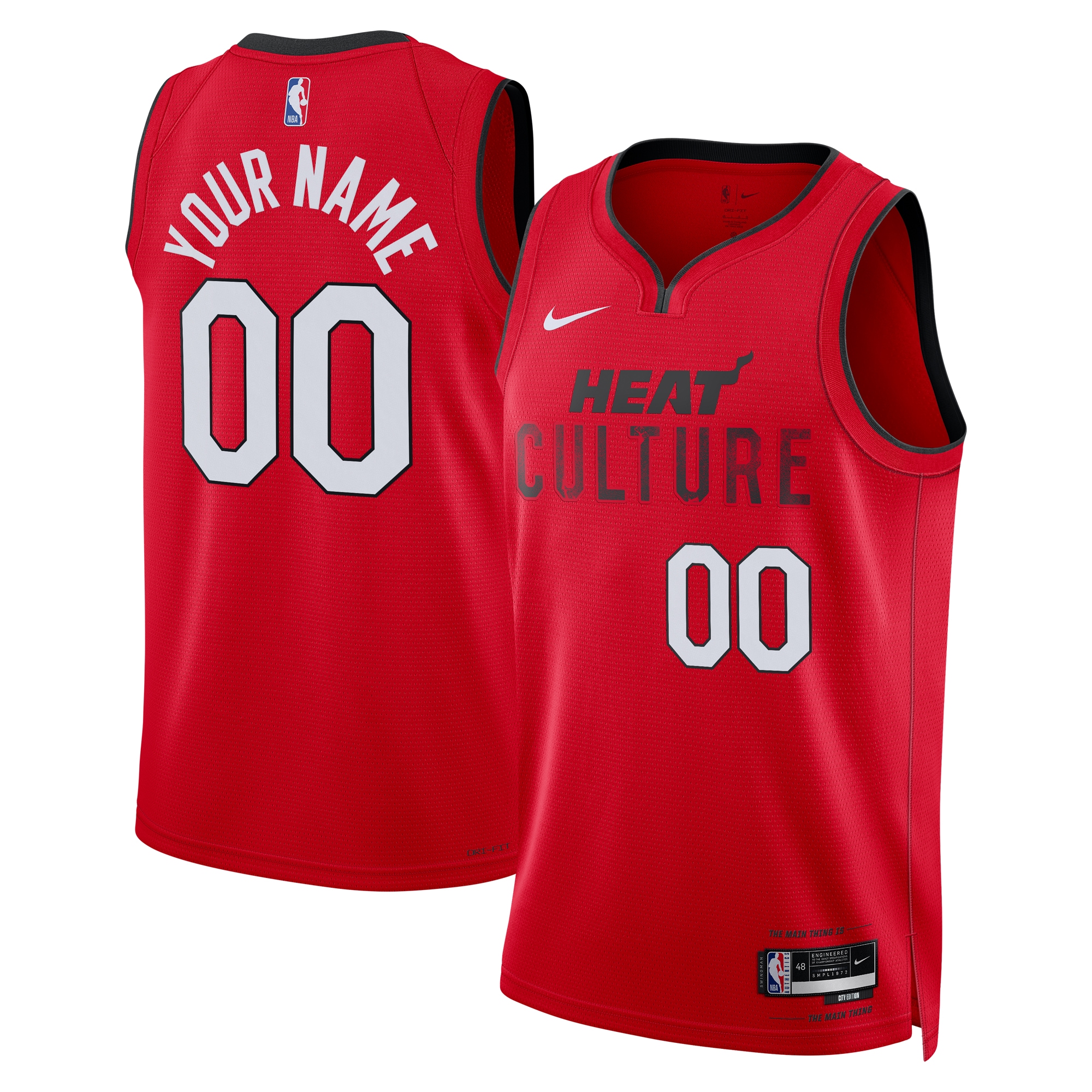 Miami Heat City Edition Swingman 2024 Custom Unisex NBA Jersey Unisex