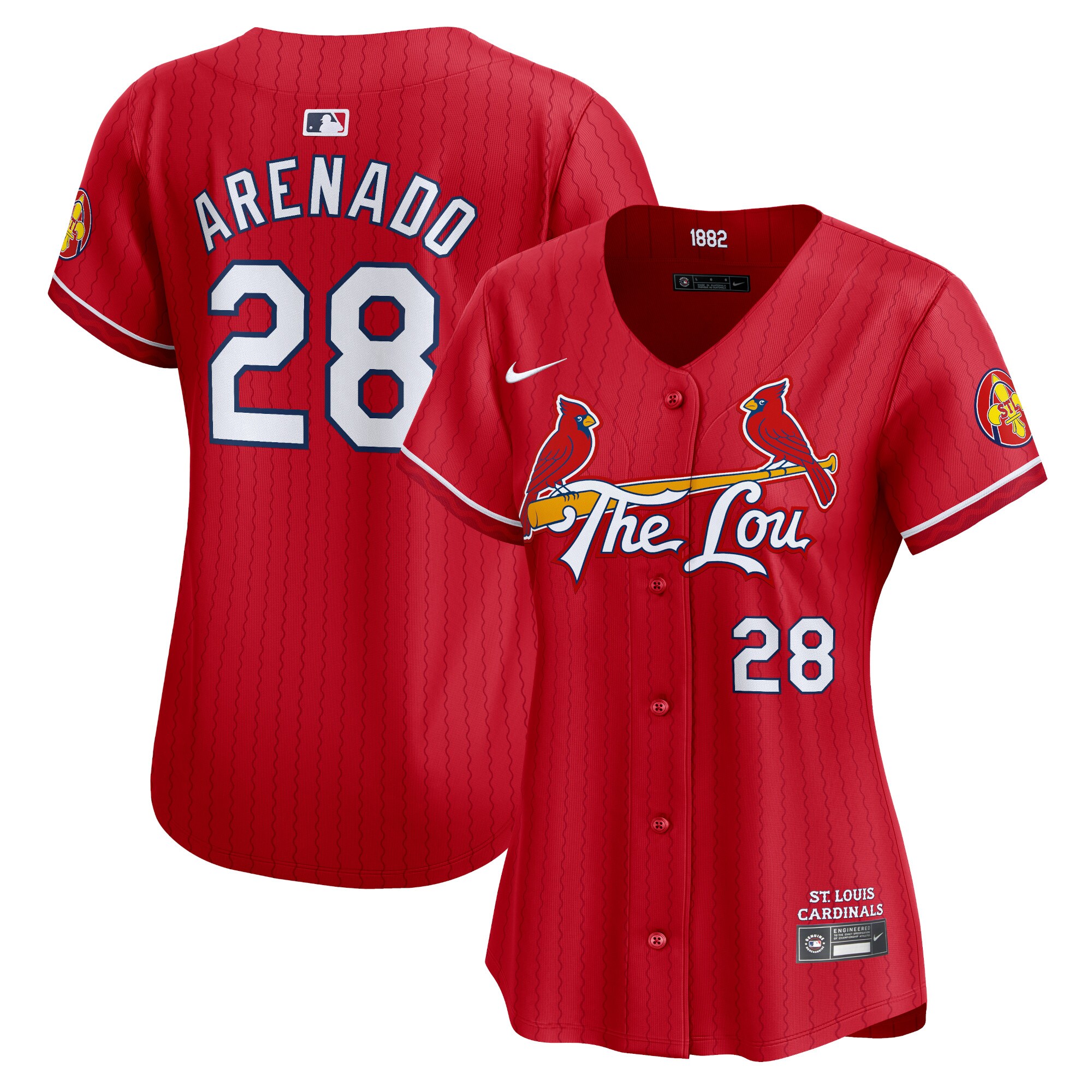 St. Louis Cardinals Nolan Arenado Red 2024 City Connect Limited Player MLB Jersey Women's