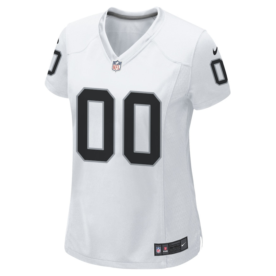 Las Vegas Raiders Custom Game White NFL Jersey Women's