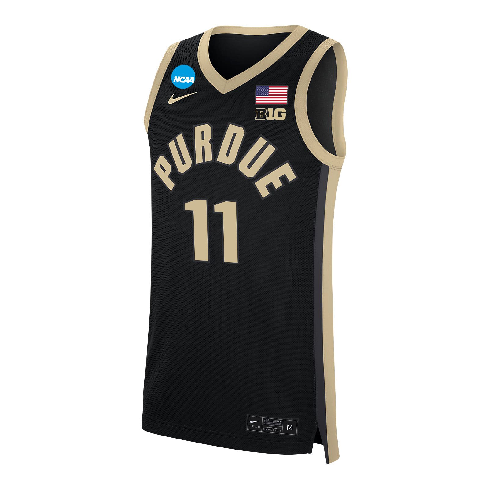 Brian Waddell 11 Purdue Boilermakers 2024 Black Unisex NCAA Jersey Unisex