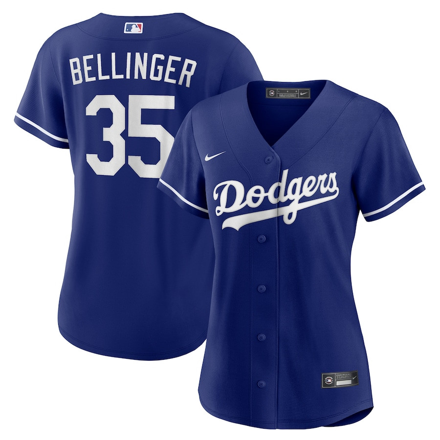 Cody Bellinger 35 Los Angeles Dodgers Alternate Royal MLB Jersey Women's