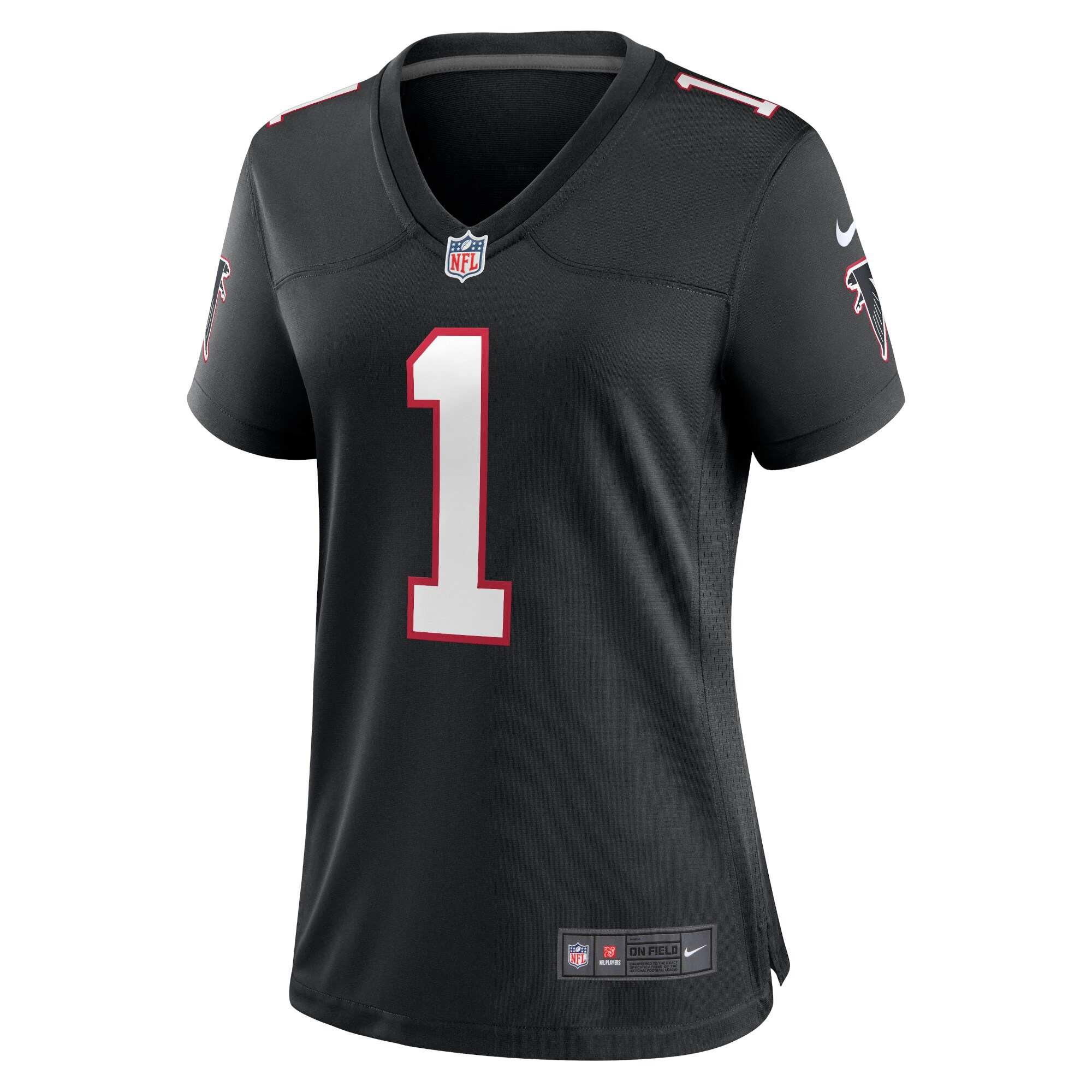 Atlanta Falcons Dirty Birds Black Throwback Game NFL Jersey Women's
