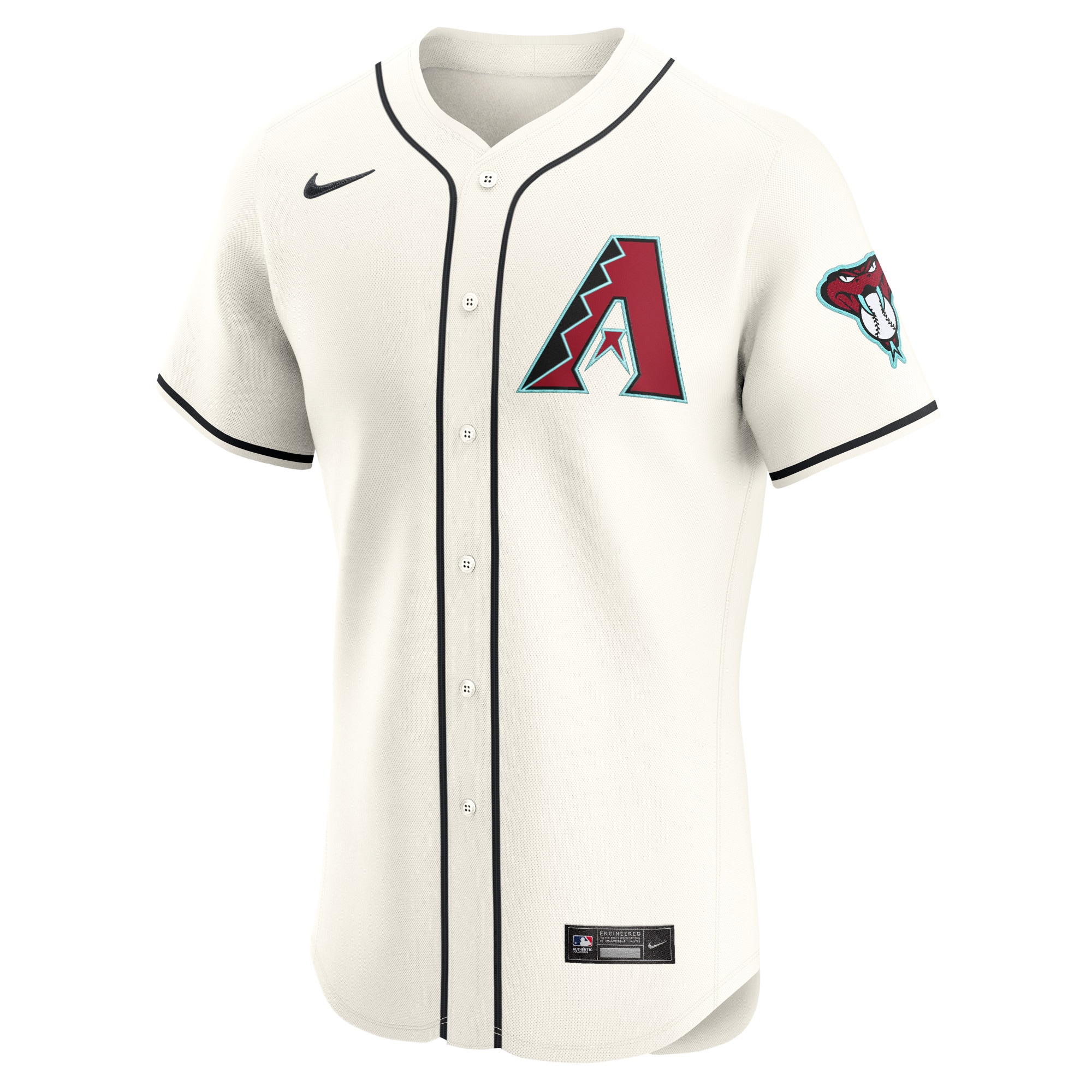 Arizona Diamondbacks Cream Elite MLB Jersey Men's