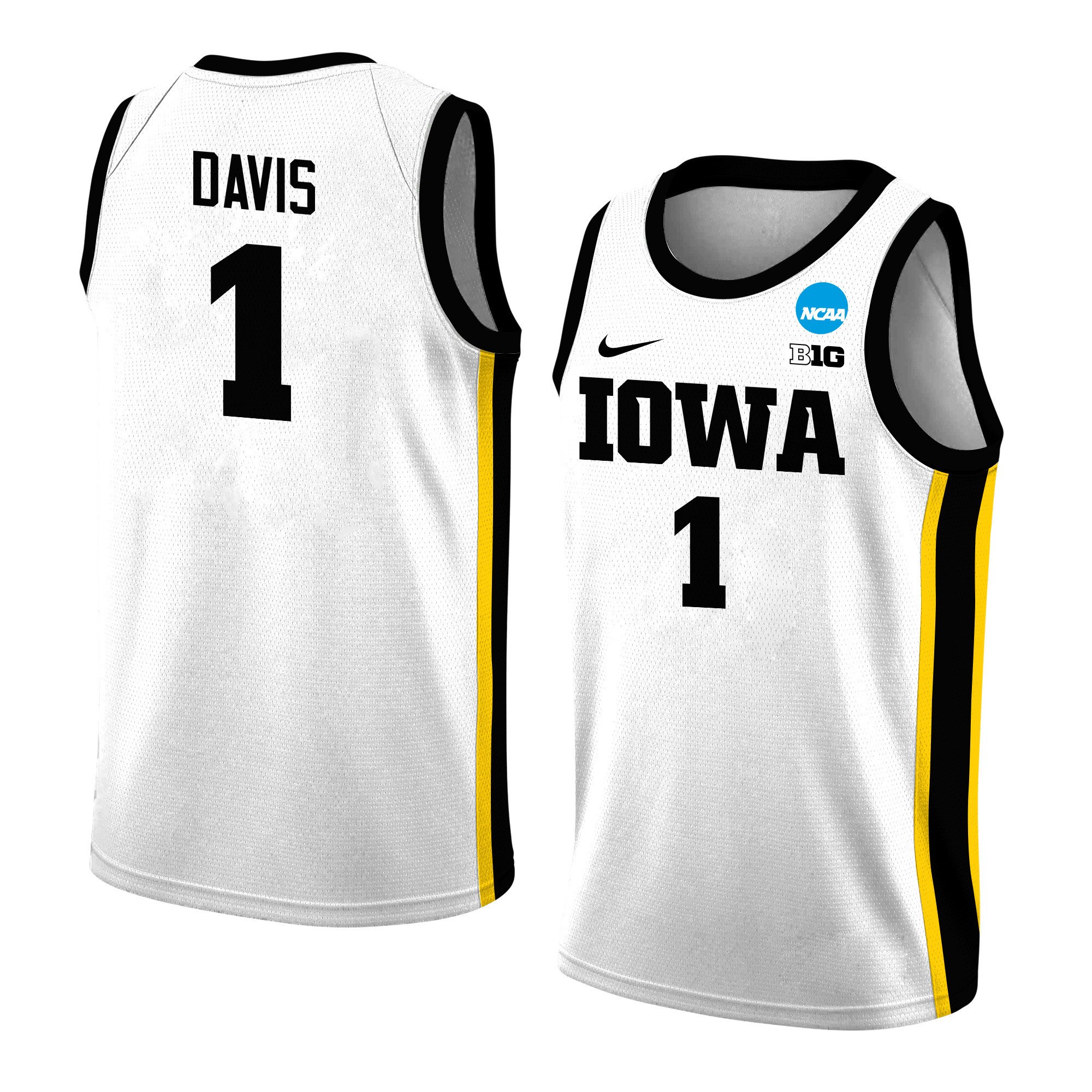 Molly Davis 1 Iowa Hawkeyes 2024 White Unisex NCAA Jersey Unisex