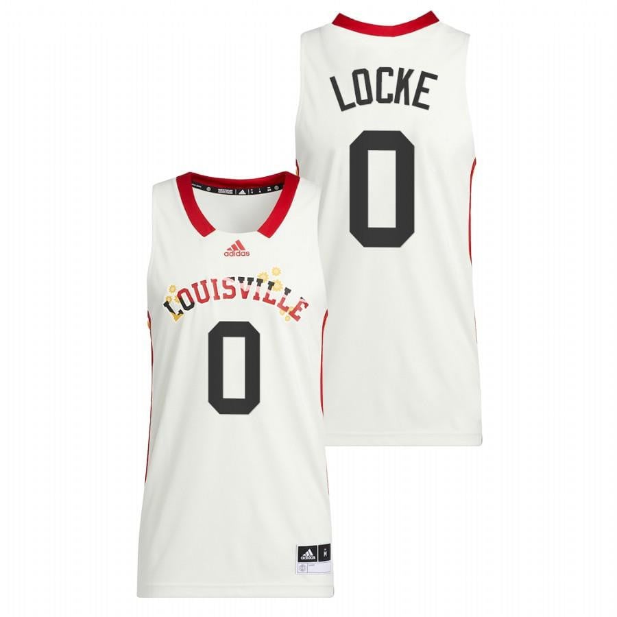 Noah Locke White Louisville Cardinals 2022 Honoring Black Excellence NCAA Jersey Men's