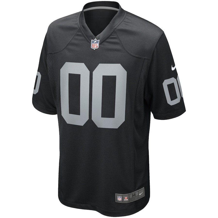 Jim Otto 00 Las Vegas Raiders Game Retired Player Black NFL Jersey Men's